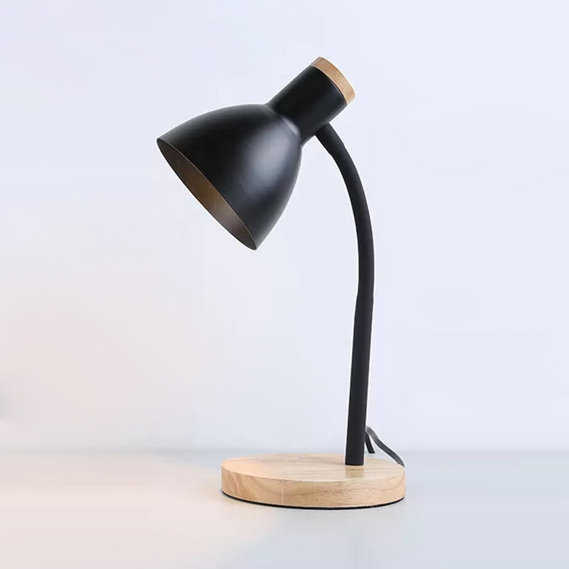 LumaBend | Slank LED-bordlampe med fleksibel hals og træfod