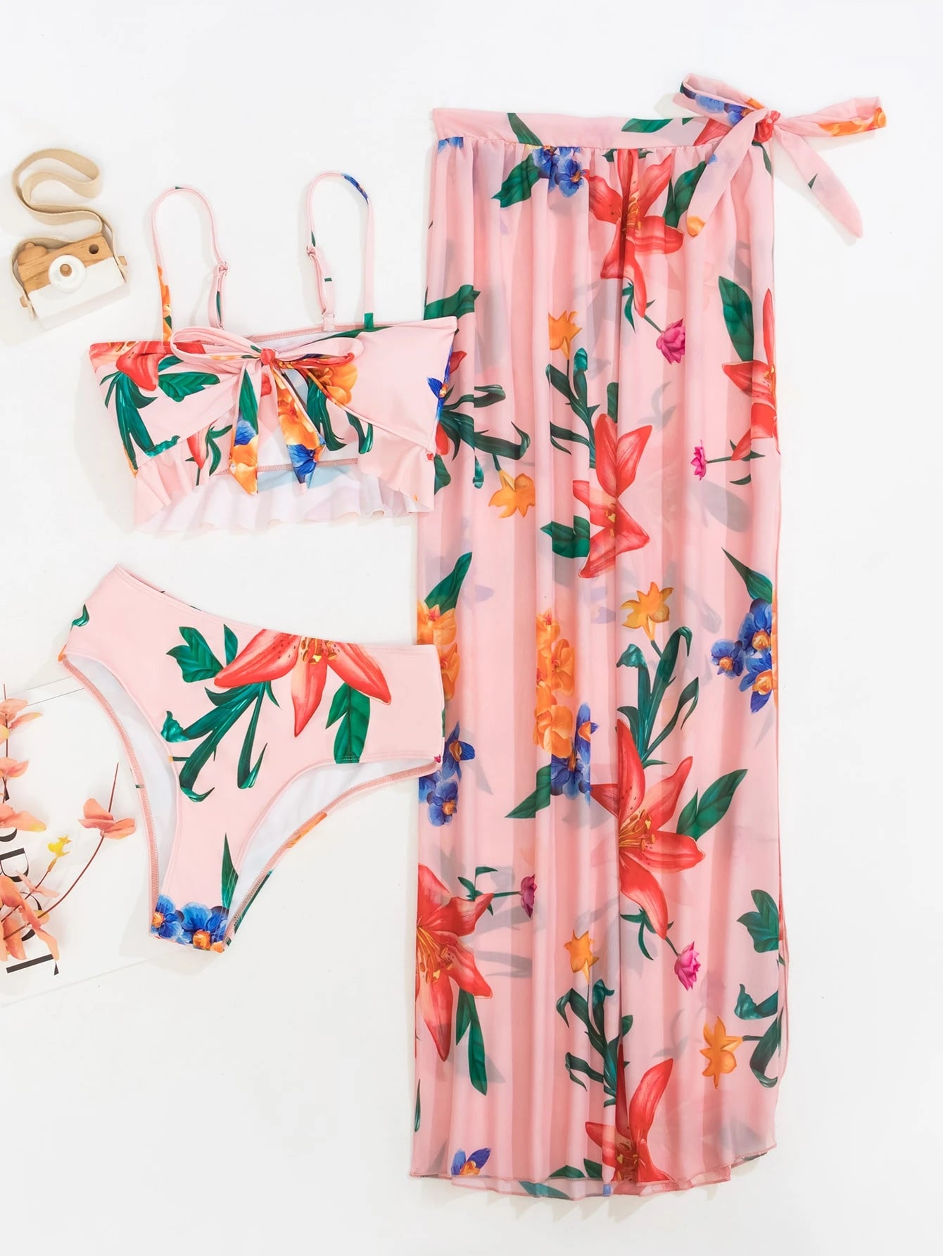 Minerva - Blomsterprint 3 styks sommersæt