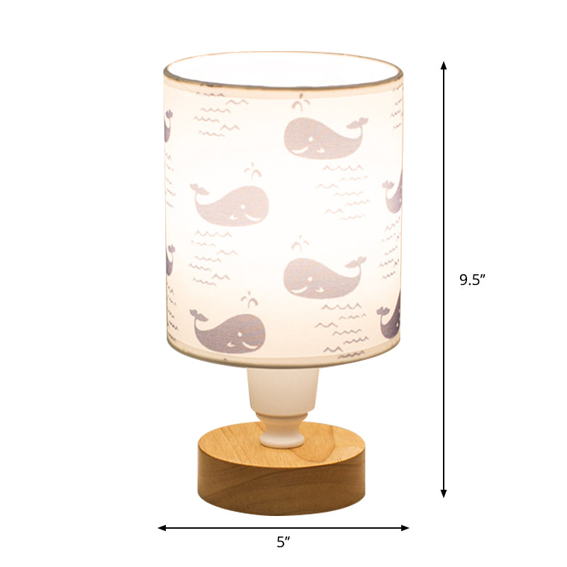 Naturis – moderne skrivebordslampe i stoff