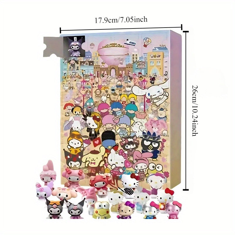 Hello Kitty adventskalender – julegavesæt med 24 dele og nedtælling til jul med flyæske