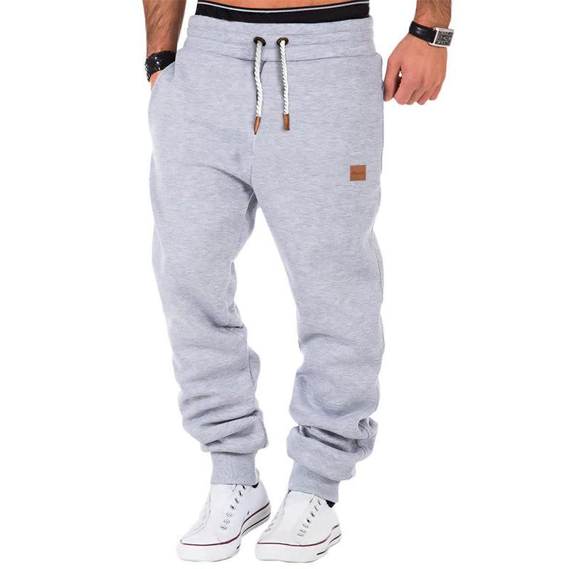 Jens Comfort | Herre ensfarvede sweatpants med snoretræk og elastisk talje