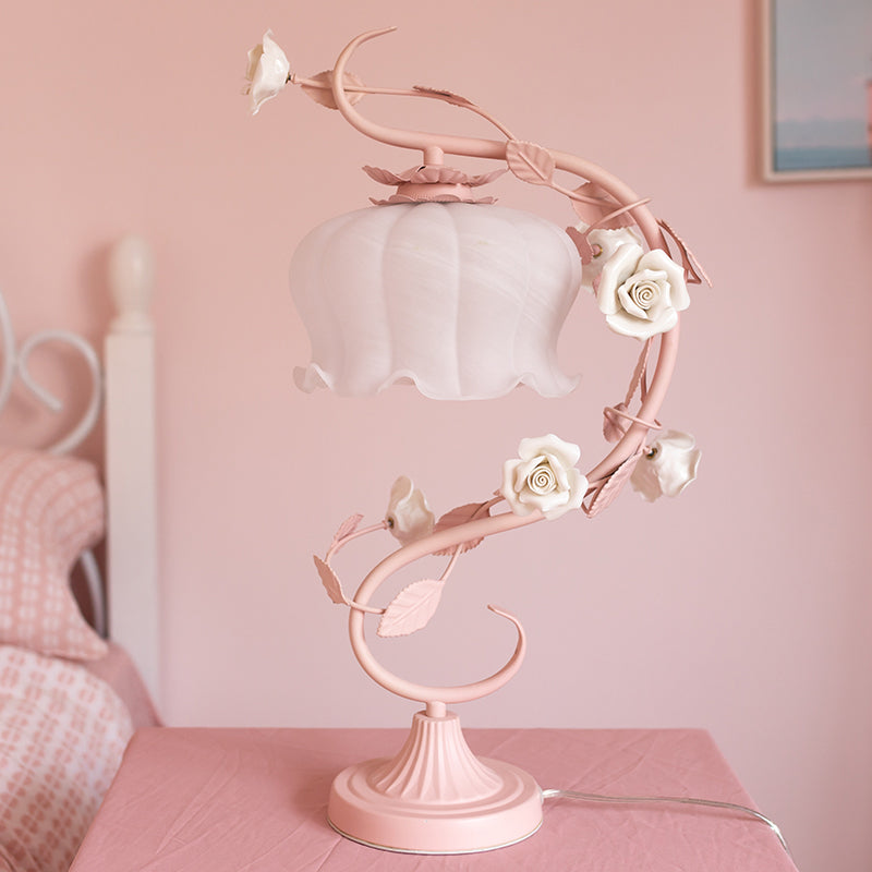 Rosabella - Elegant Blossom glas sengelampe