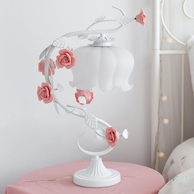 Rosabella - Elegant Blossom glas sengelampe