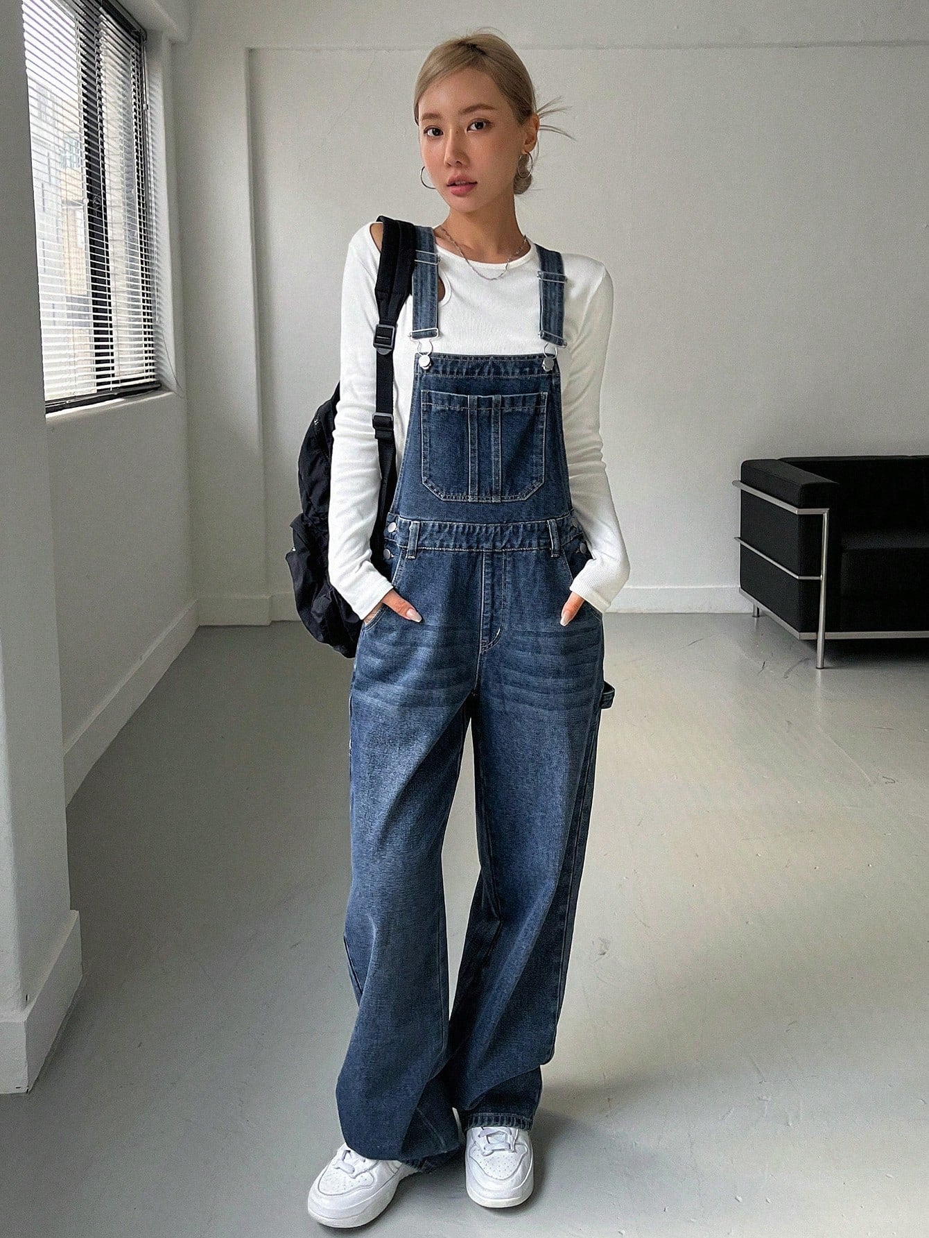 Tilde - Designet denim-jumpsuit med løs pasform til kvinder