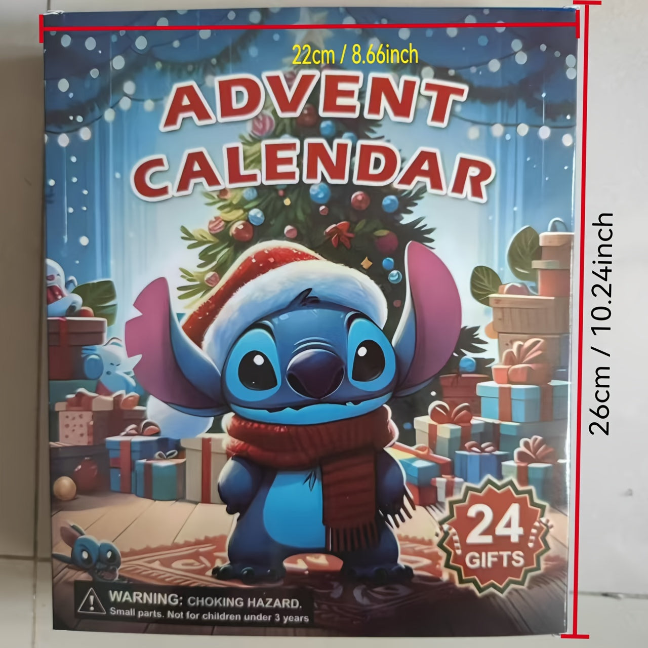 Stitch Adventskalender Legesæt | Interaktivt juleoverraskelsesspil med 24 dele