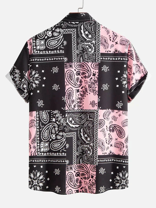 Sverre - Trykt button-down skjorte