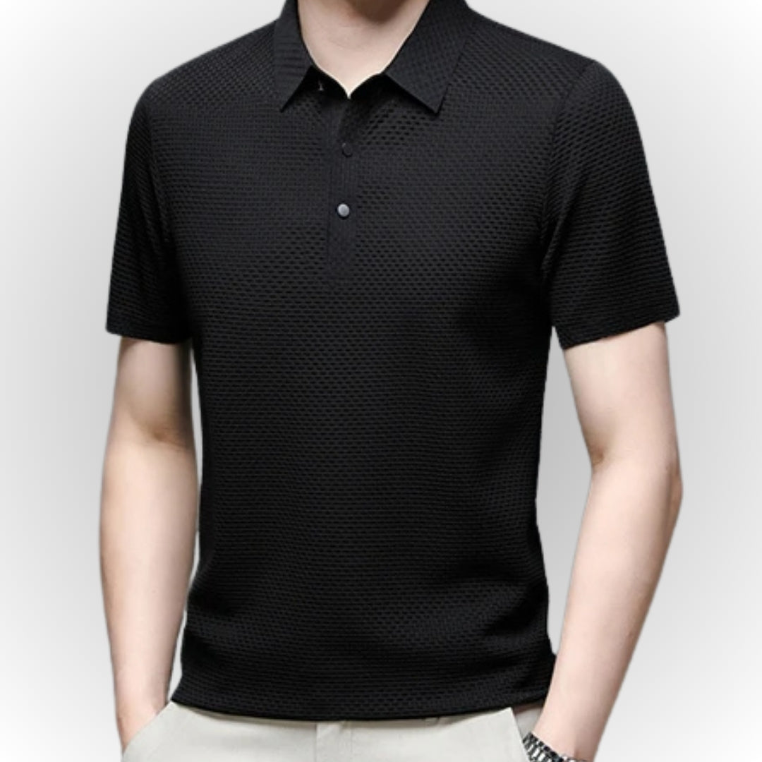 Ashton - Luksuriøs poloshirt med tekstur