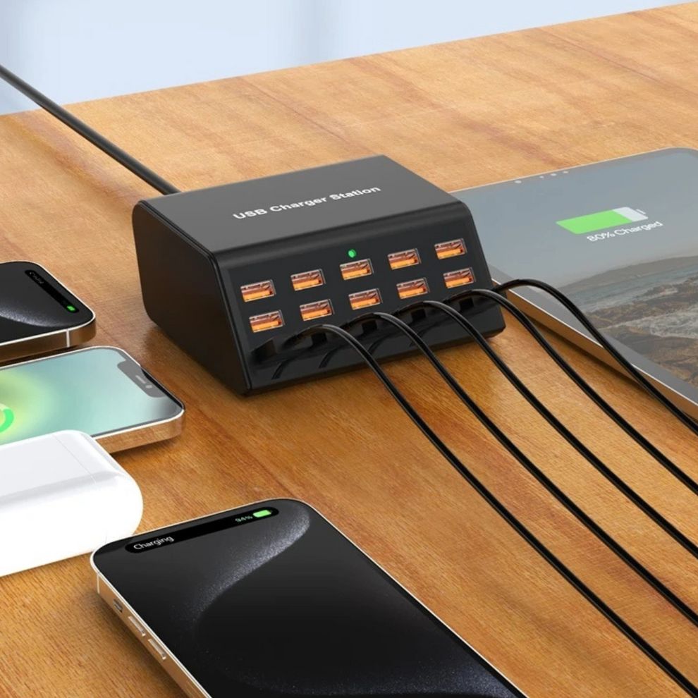ChargeStream – 15-ports ladestation med 100W output