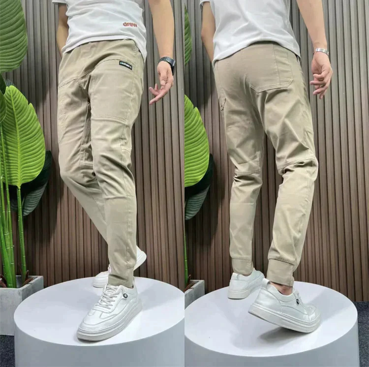Ulrik - Komfortable slim fit cargobukser med lommer