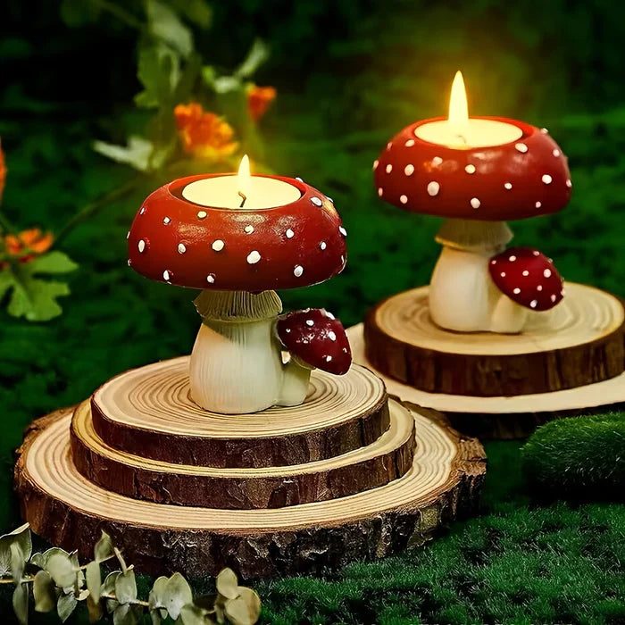 SporeLite – Keramisk champignon lysestage