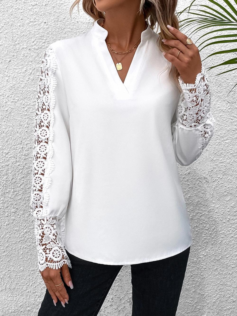 Sylvia – V-hals langærmet top