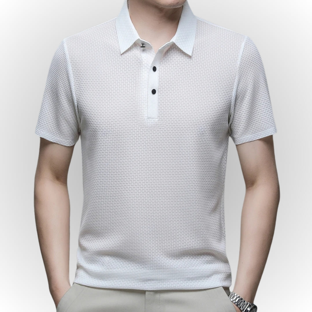 Ashton - Luksuriøs poloshirt med tekstur