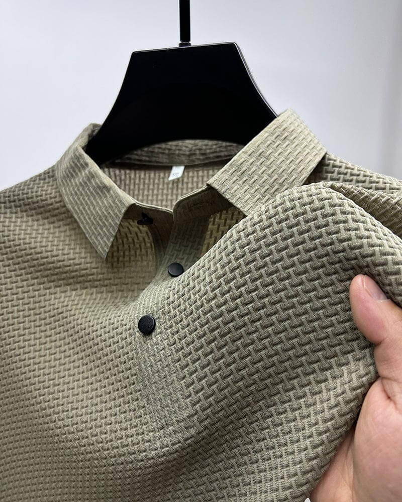 Ashton - Luksuriøs poloshirt med tekstur
