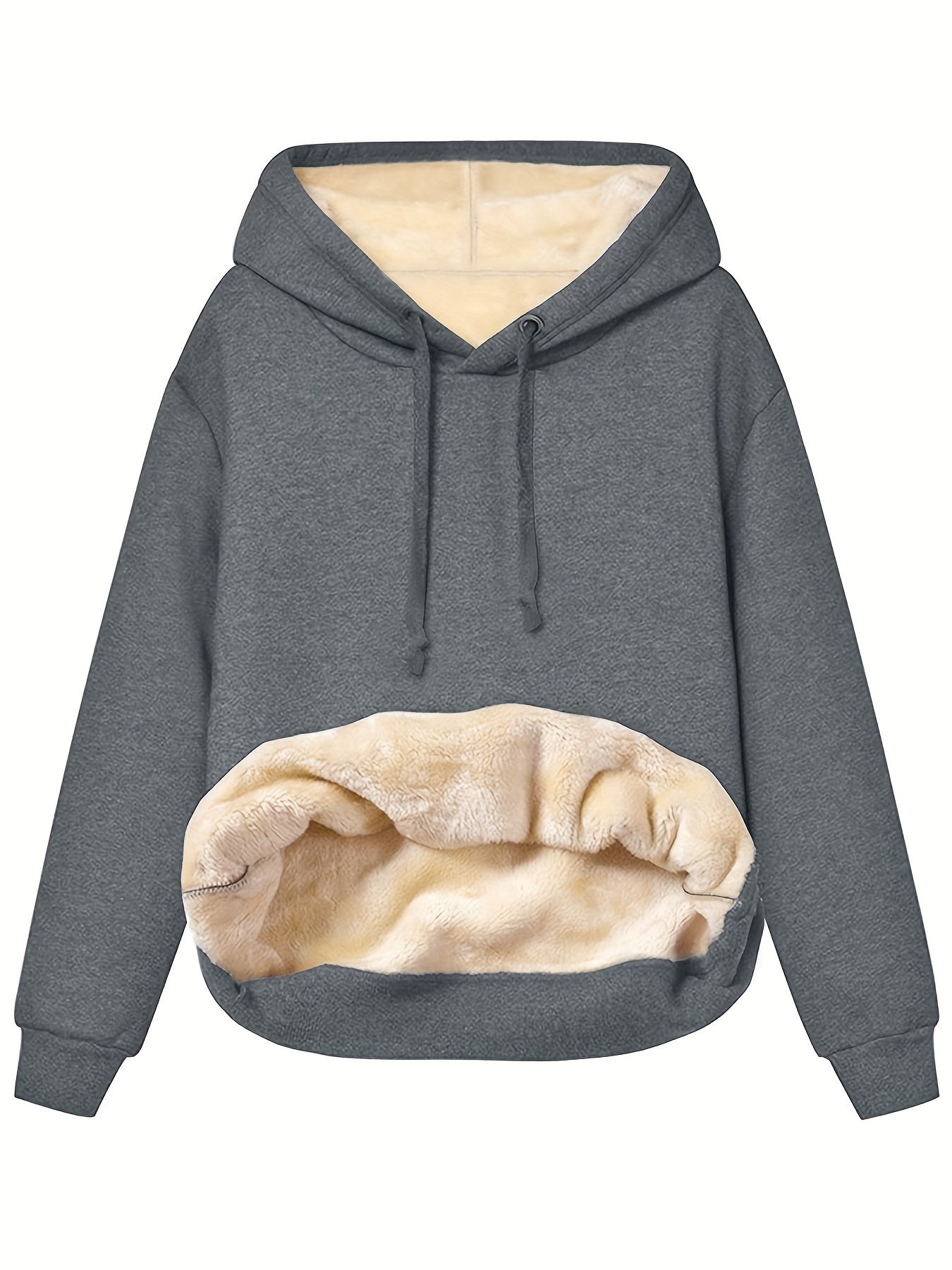Mia - Varm vinterhygge med fleece-hættetrøje