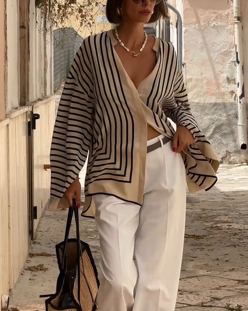Mira - Casual stribet top