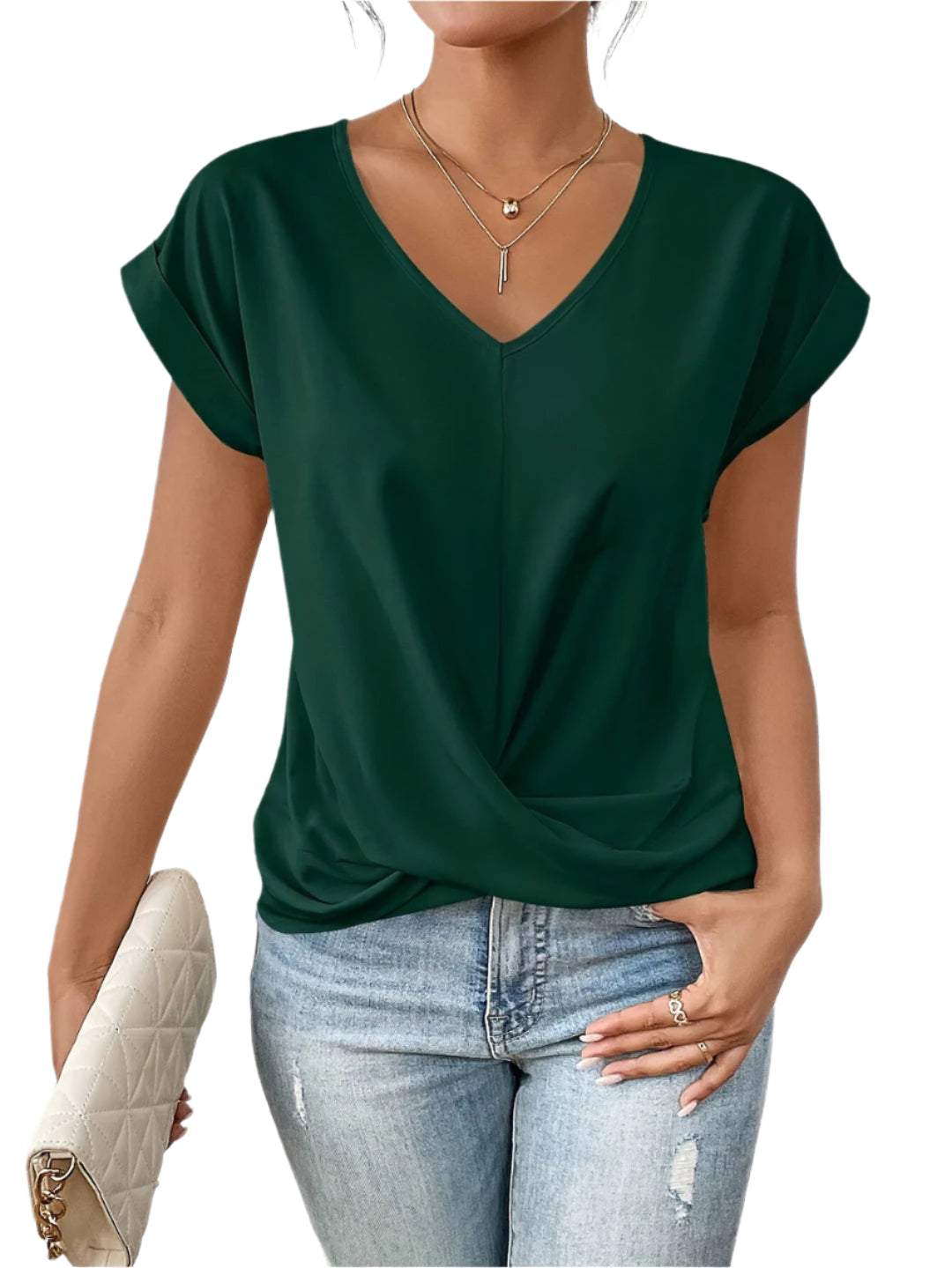 Tammy - Casual T-shirt med V-hals