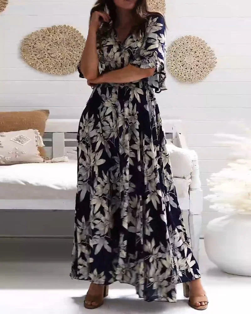 Lucia - Stilfuld blomstret sommerkjole