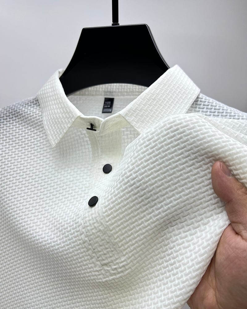 Ashton - Luksuriøs poloshirt med tekstur