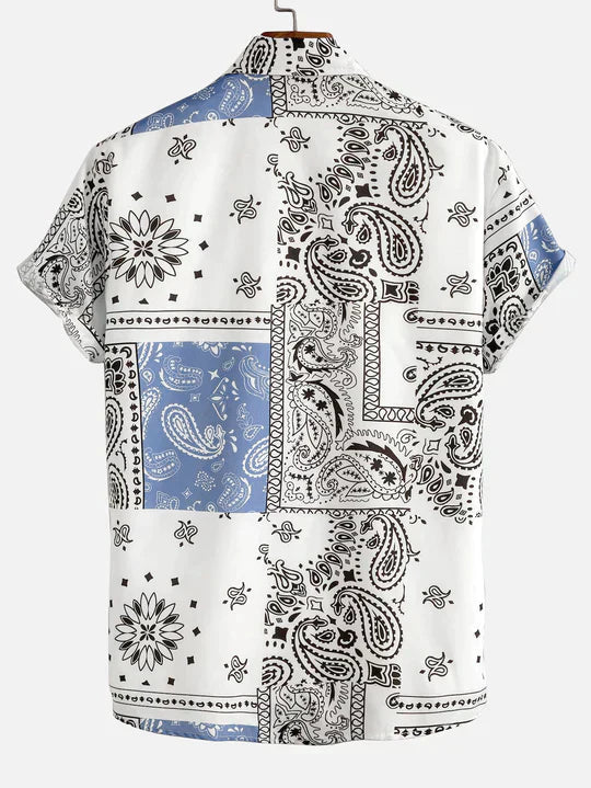Sverre - Trykt button-down skjorte