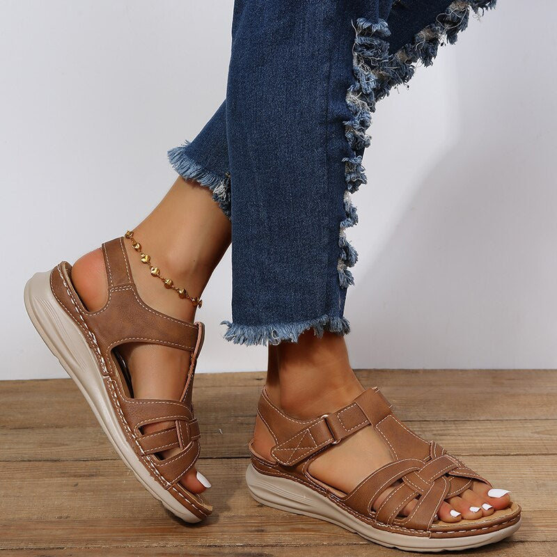 Sierra - Moderigtige sandaler med åben tå