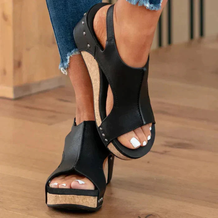 Lena Komfortable Wedge Sandaler
