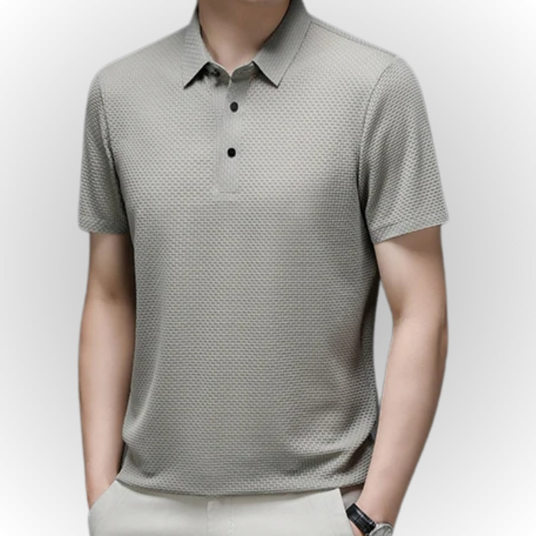 Ashton - Luksuriøs poloshirt med tekstur