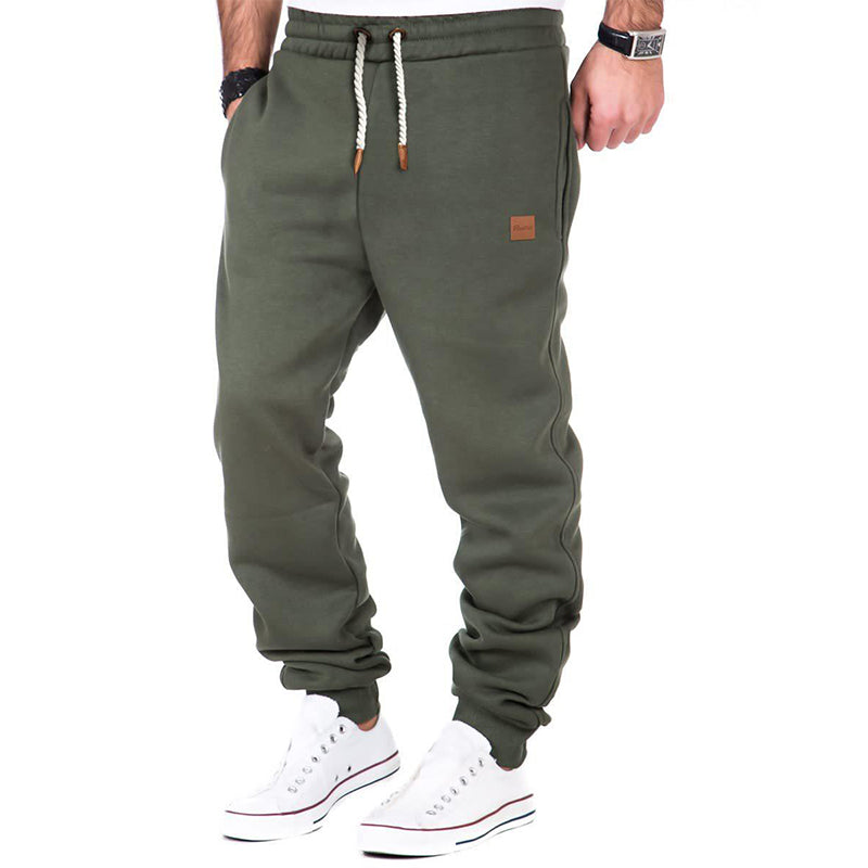 Jens Comfort | Herre ensfarvede sweatpants med snoretræk og elastisk talje