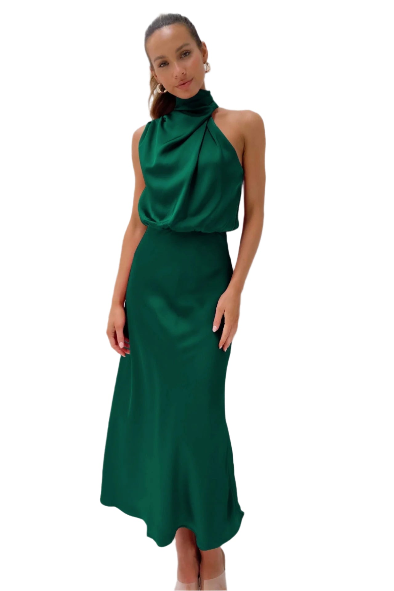 Ara - Lang satin kjole