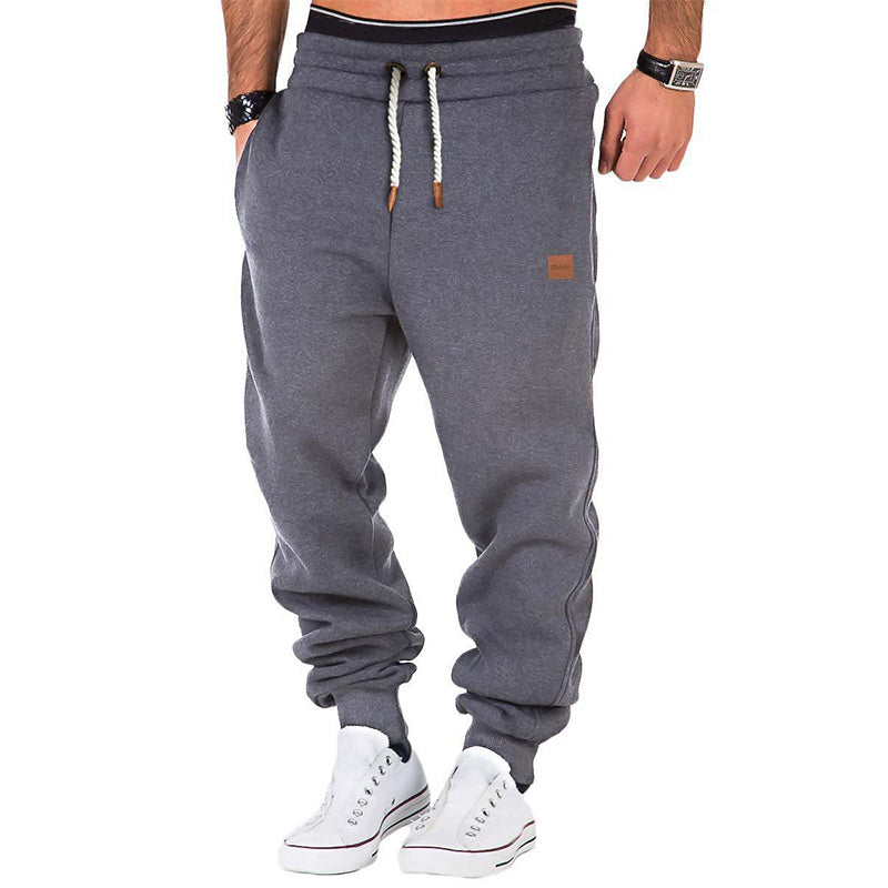 Jens Comfort | Herre ensfarvede sweatpants med snoretræk og elastisk talje