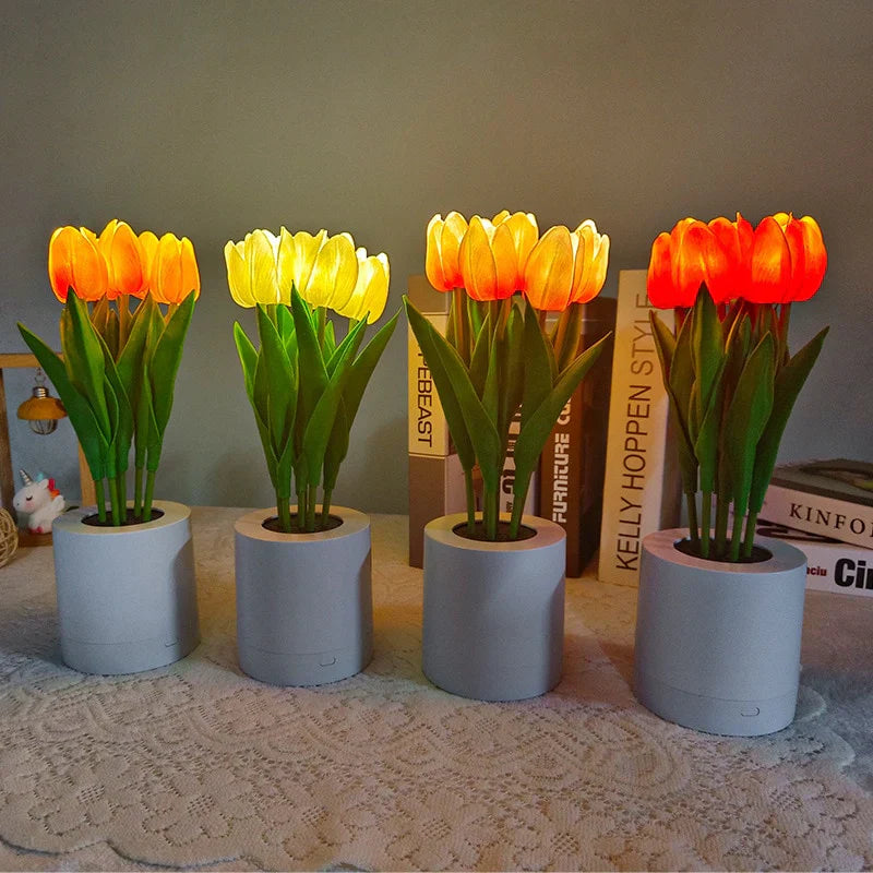Florentia - Oplyst blomsterlampe