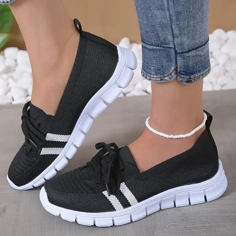 Emmeline - Åndbare strikkede sneakers