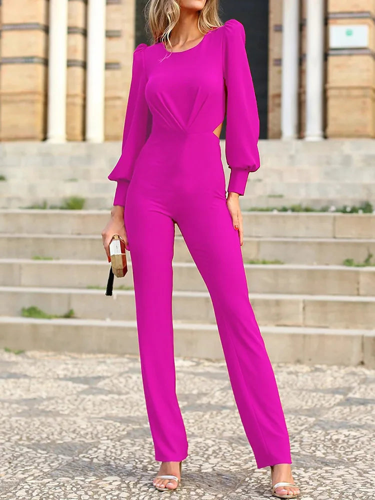 Rebekka - Sofistikeret jumpsuit med elegante ærmer