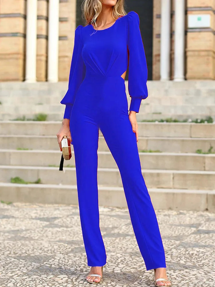 Rebekka - Sofistikeret jumpsuit med elegante ærmer