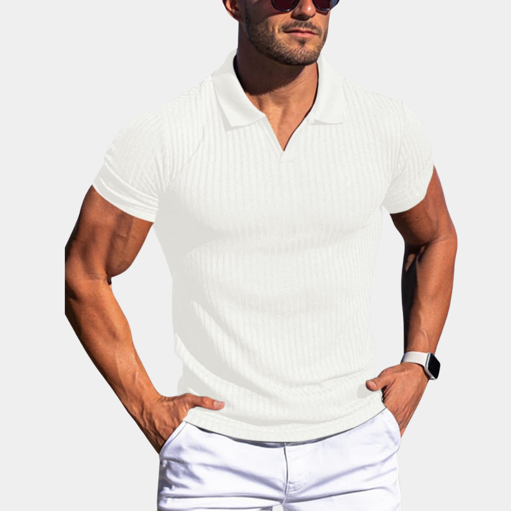 Brian – V-formet krave poloshirt