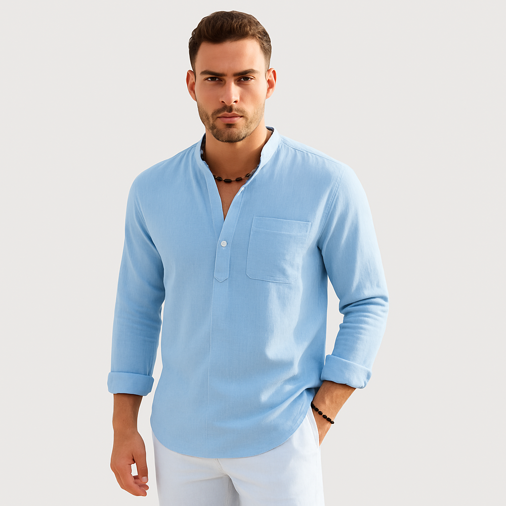 Lendon - Elegant hørskjorte til mænd - Summer Chic