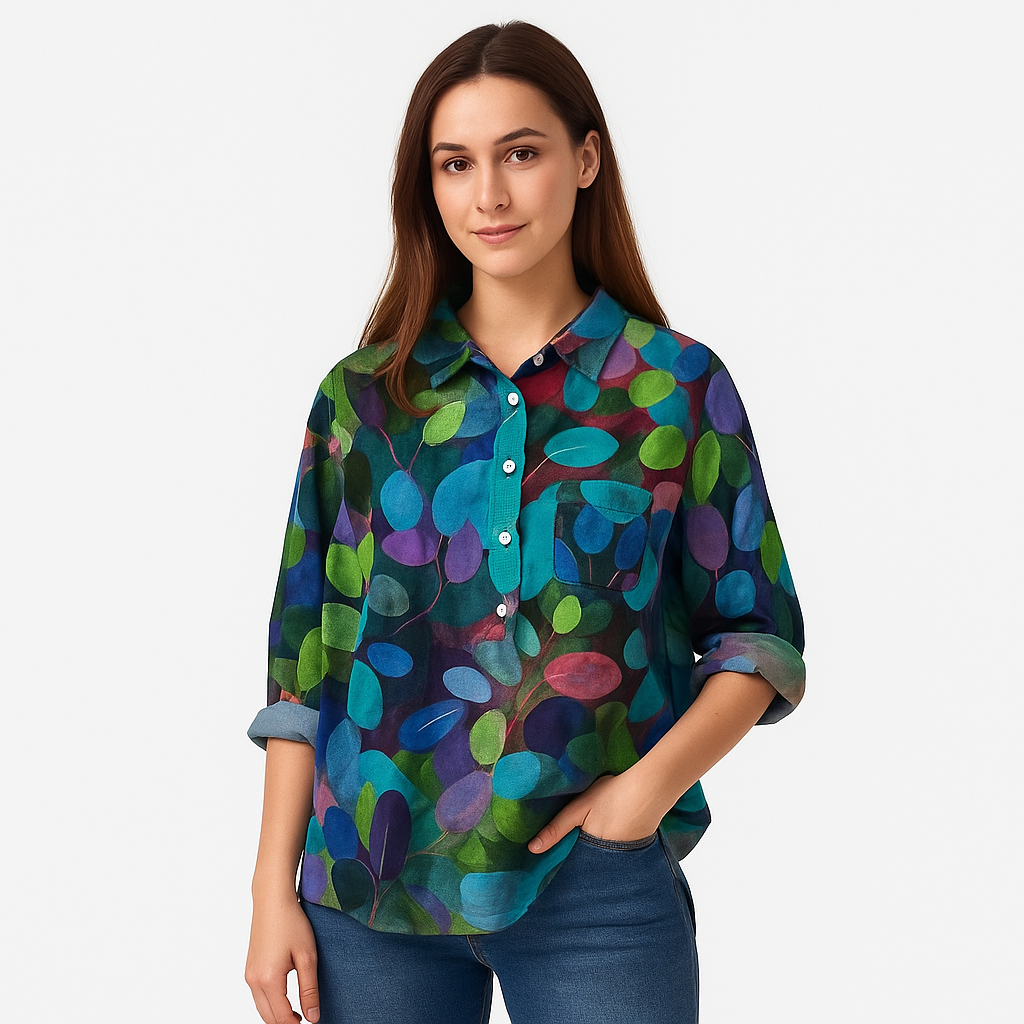 Rebecca - Blomsterbluse