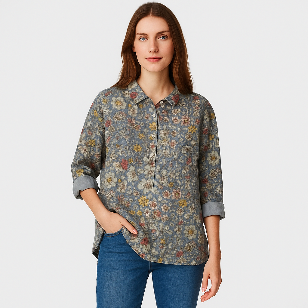 Rebecca - Blomsterbluse