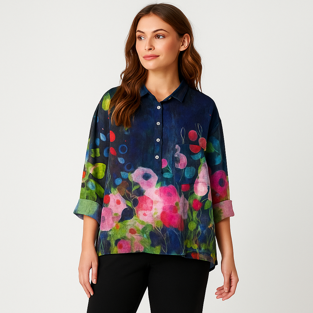 Rebecca - Blomsterbluse