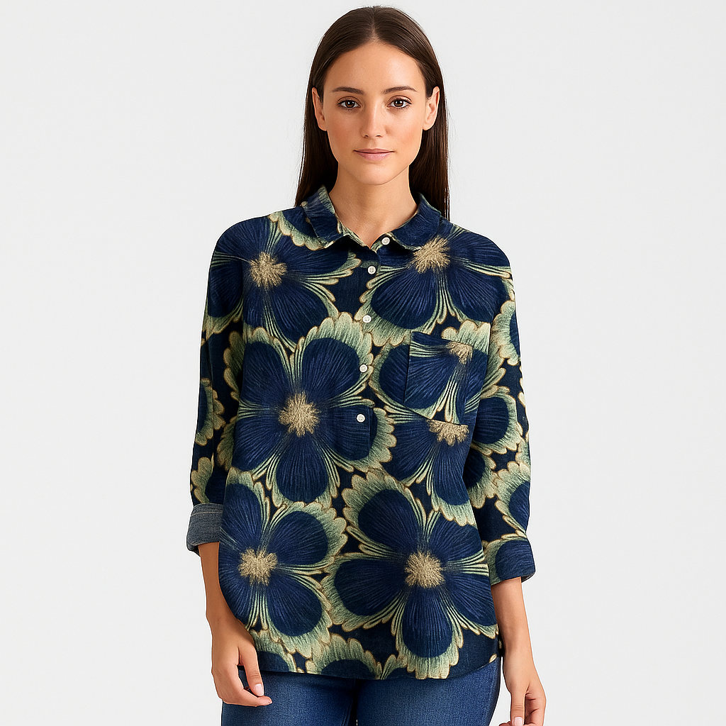 Rebecca - Blomsterbluse