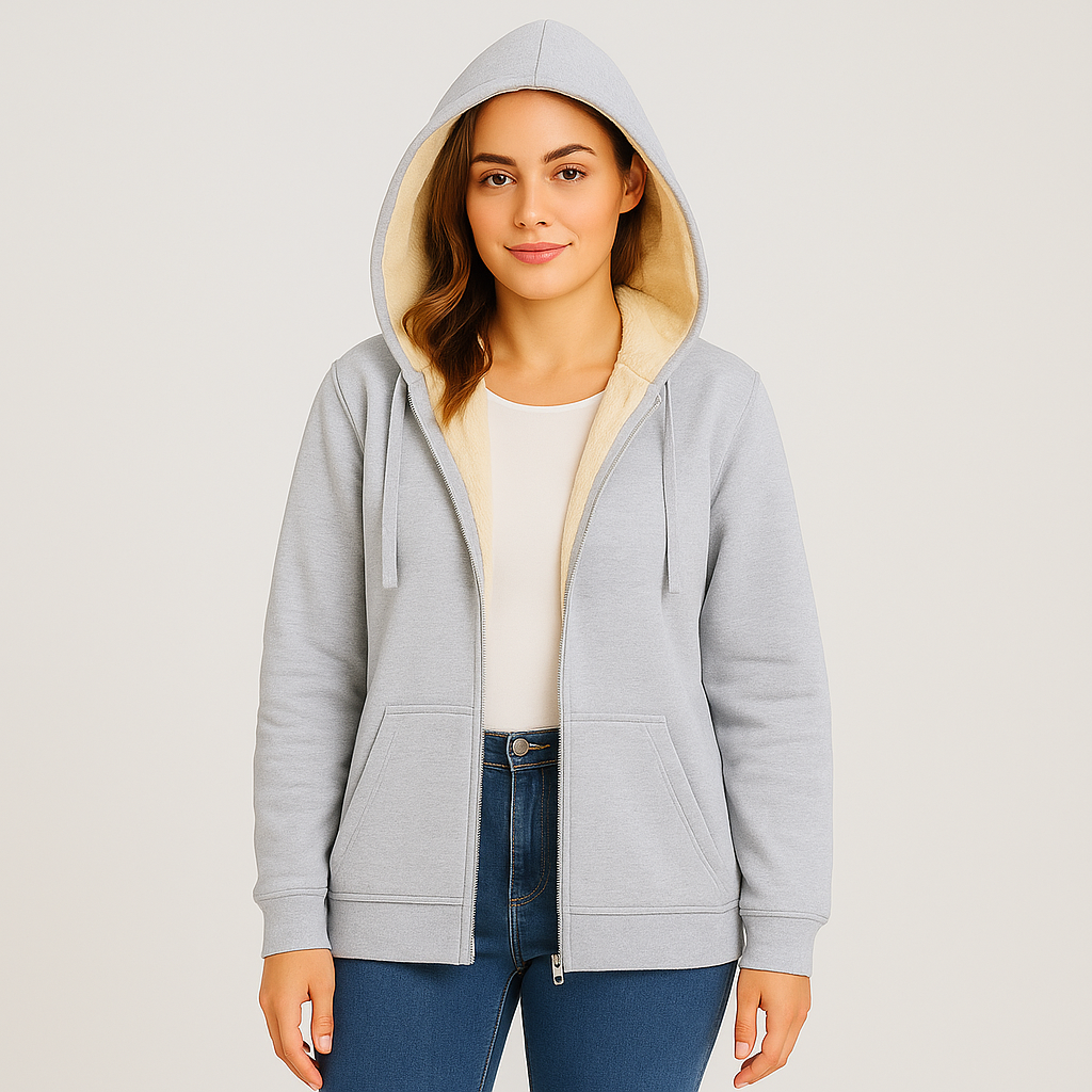 Sienna | Hyggelig fleece-hættetrøje