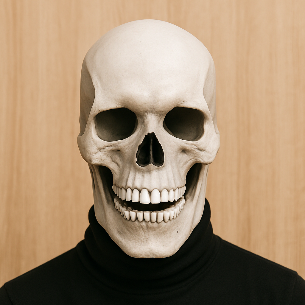 BoneReign | Realistisk kraniemaske med bevægelig kæbe