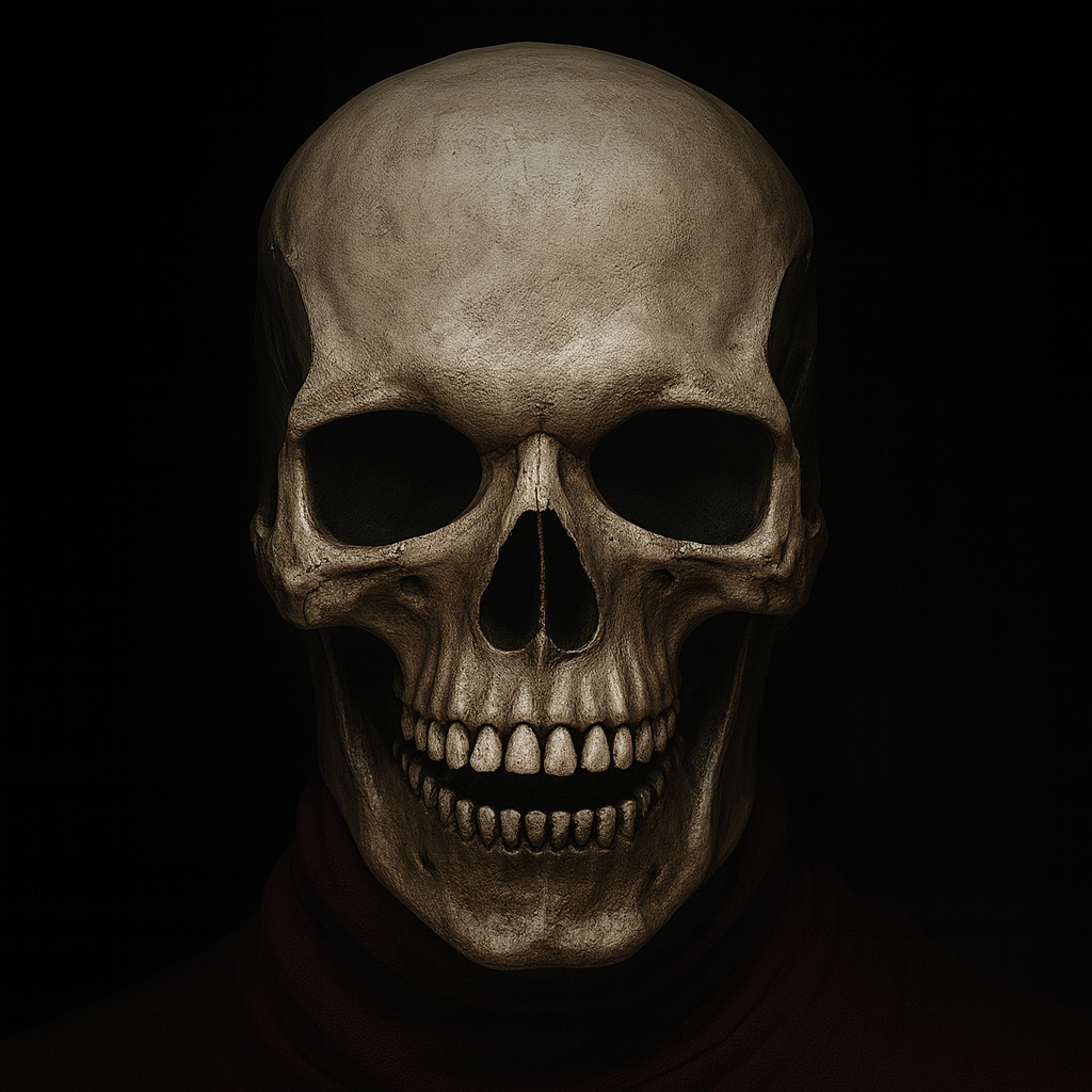 BoneReign | Realistisk kraniemaske med bevægelig kæbe