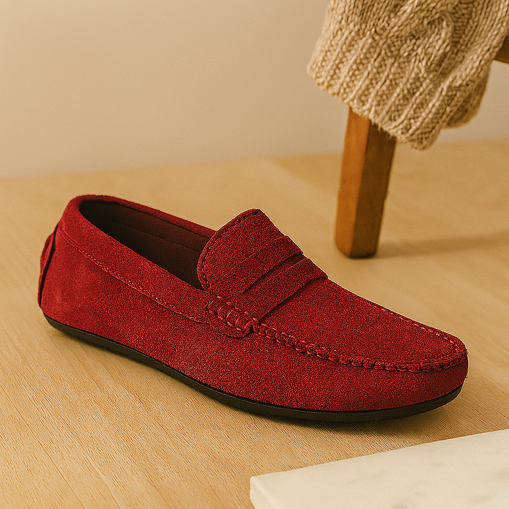 Milano - Herreloafers i læder – klassiske hjemmesko med skridsikker sål