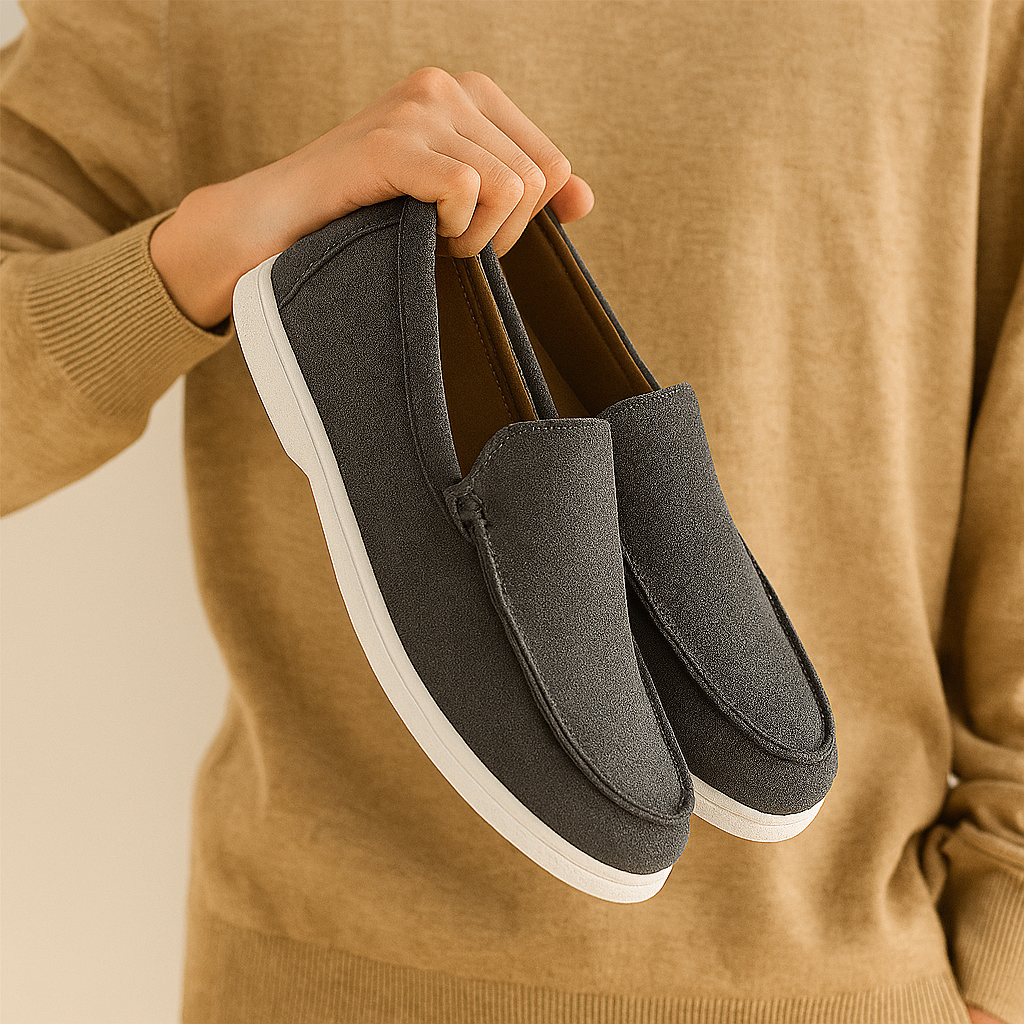 Åndbare mesh loafers til mænd – lette slip-on sommersko