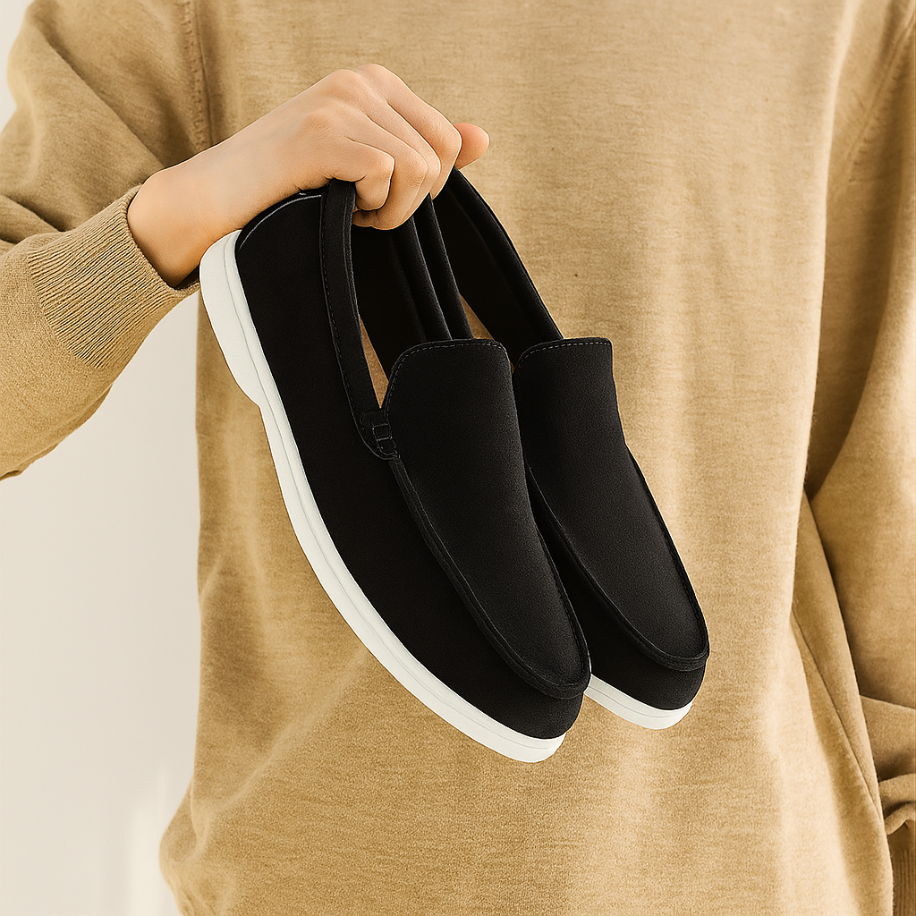 Åndbare mesh loafers til mænd – lette slip-on sommersko