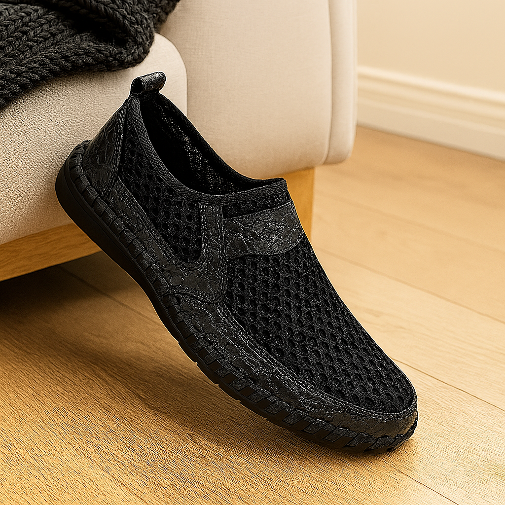 Herreloafers – slip-on outdoorsko med gummisåler