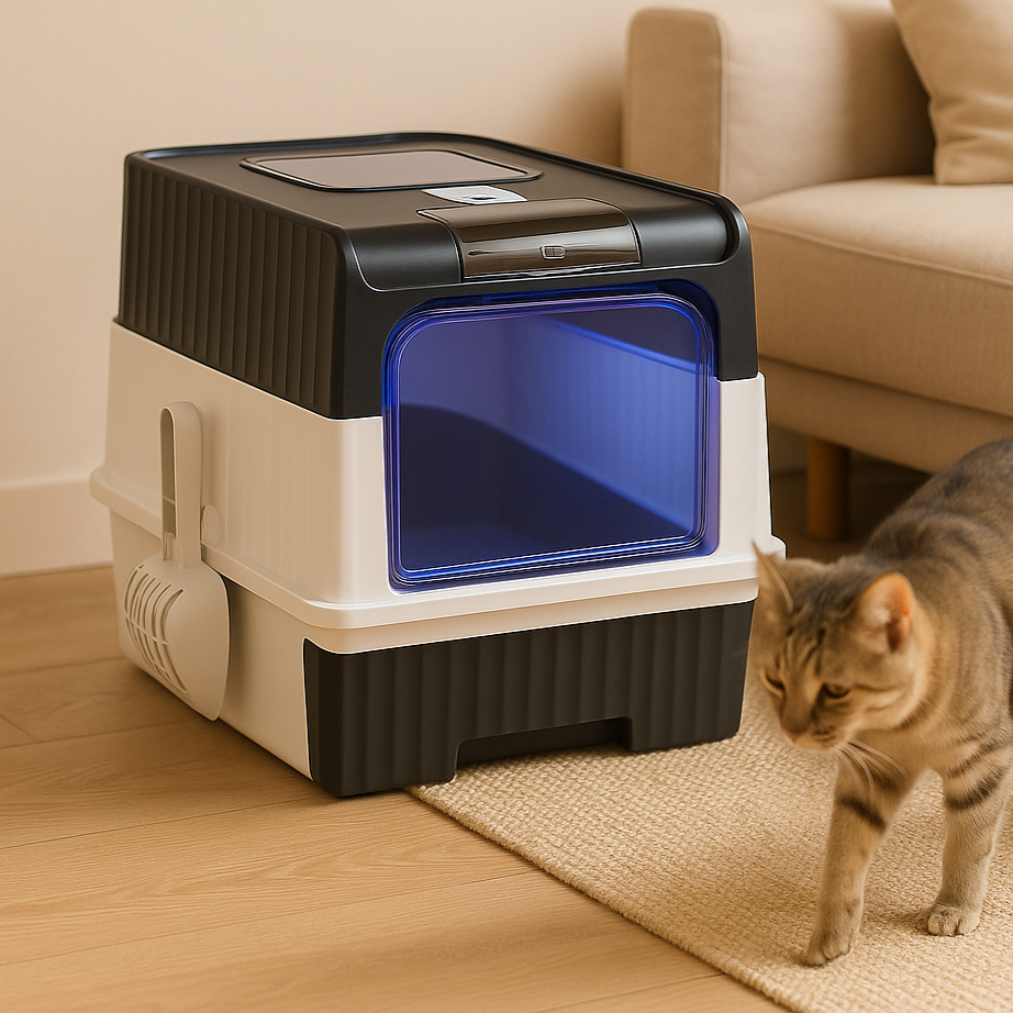 SteriPaw – Haven Selvrensende Kattebakke med Automatisk Sterilisering til Hjemmet