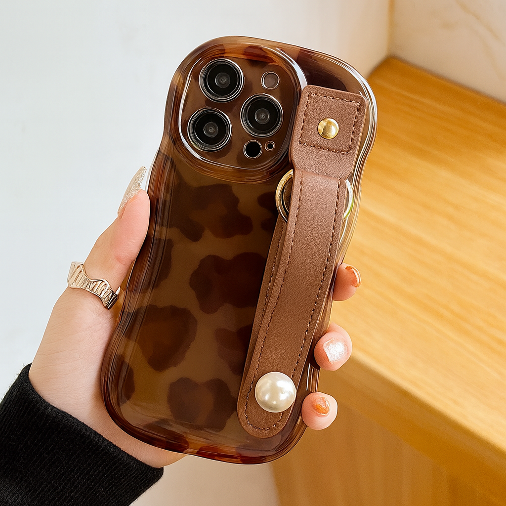 LeopardLux | Læderarmbåndstelefoncover