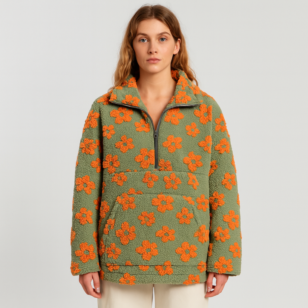 Elayne | Elegant blomstret sweater