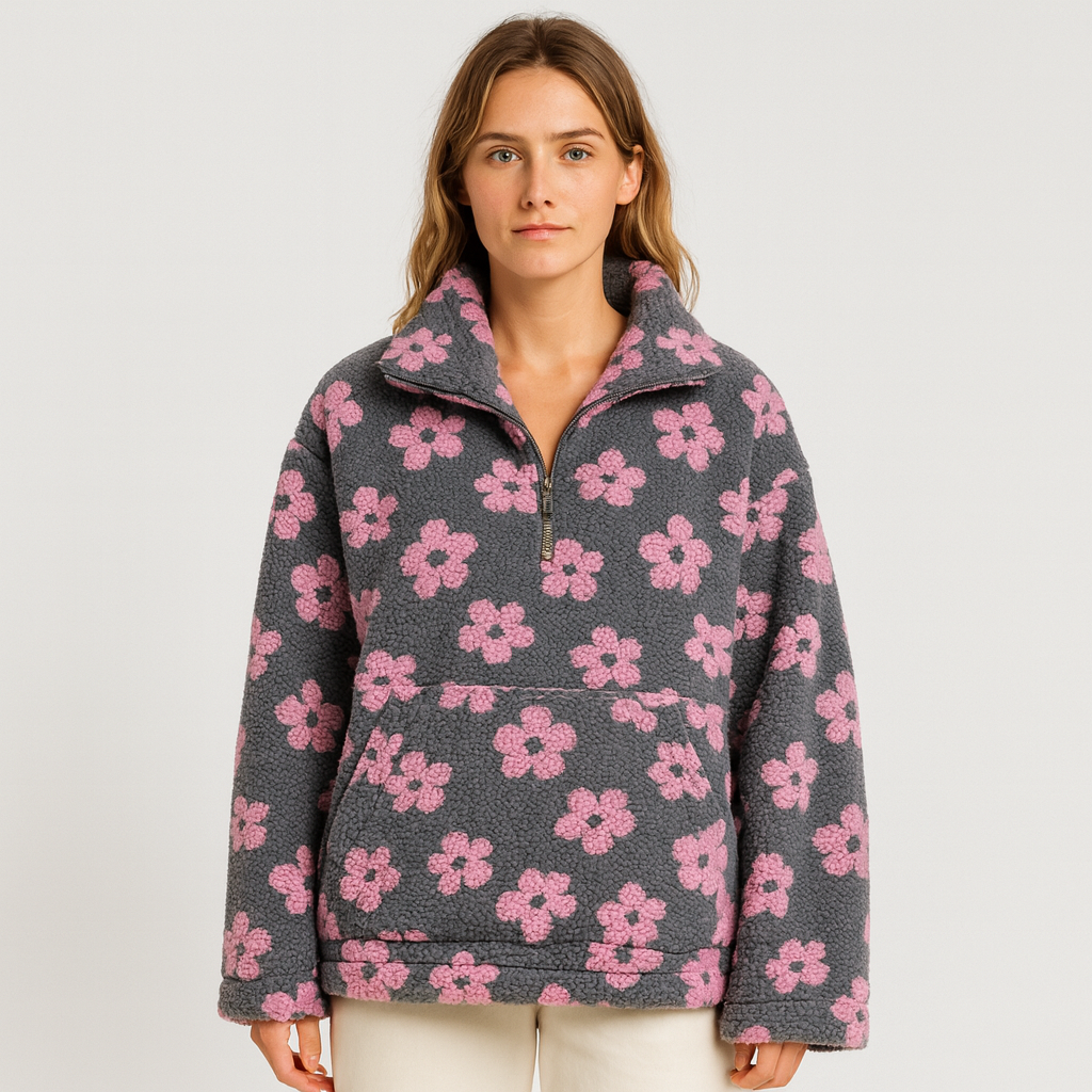 Elayne | Elegant blomstret sweater